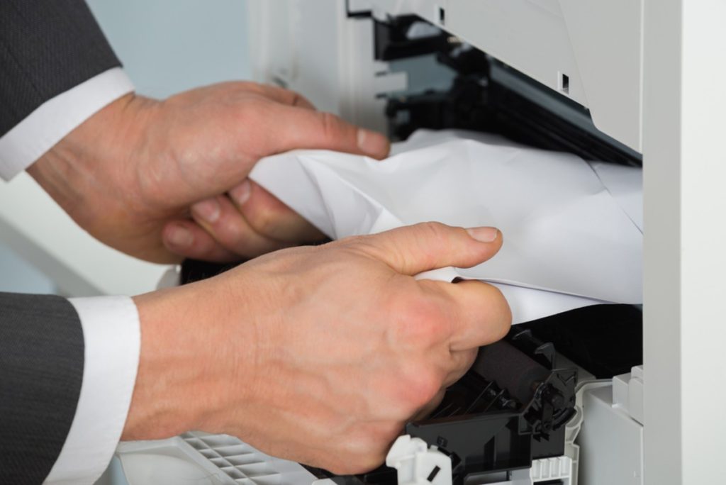 printer paper jam error