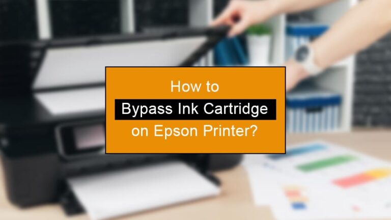 how to bypass ink cartridge on epson printer